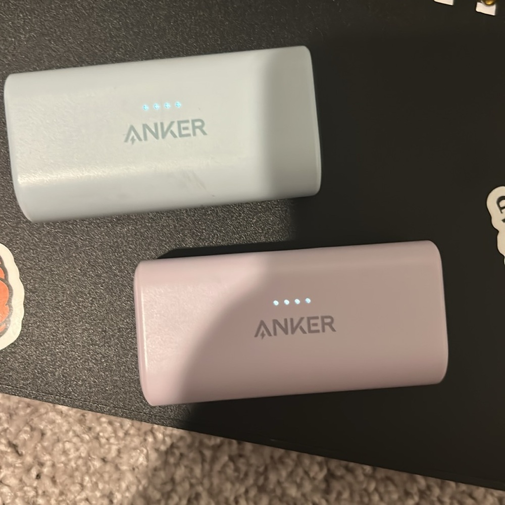 Two Anker Nano Portable Chargers